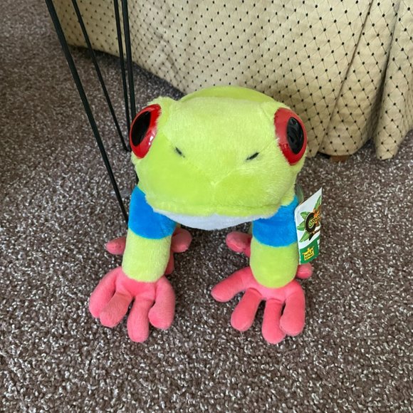 Wild Republic Red-Eyed Tree Frog Tags are attached - Picture 2 of 8